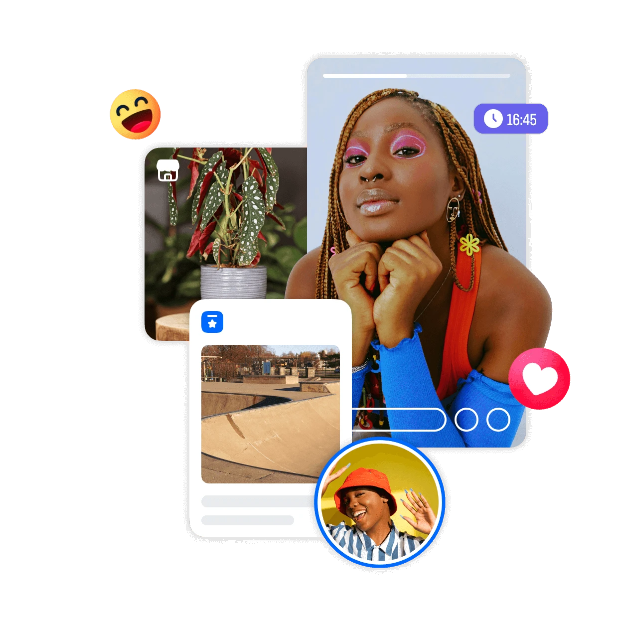 Facebook Ads social content experience